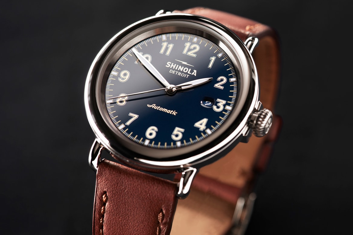 Shinola Runwell Automatic Watch Launch Movement Detroit Timepiece