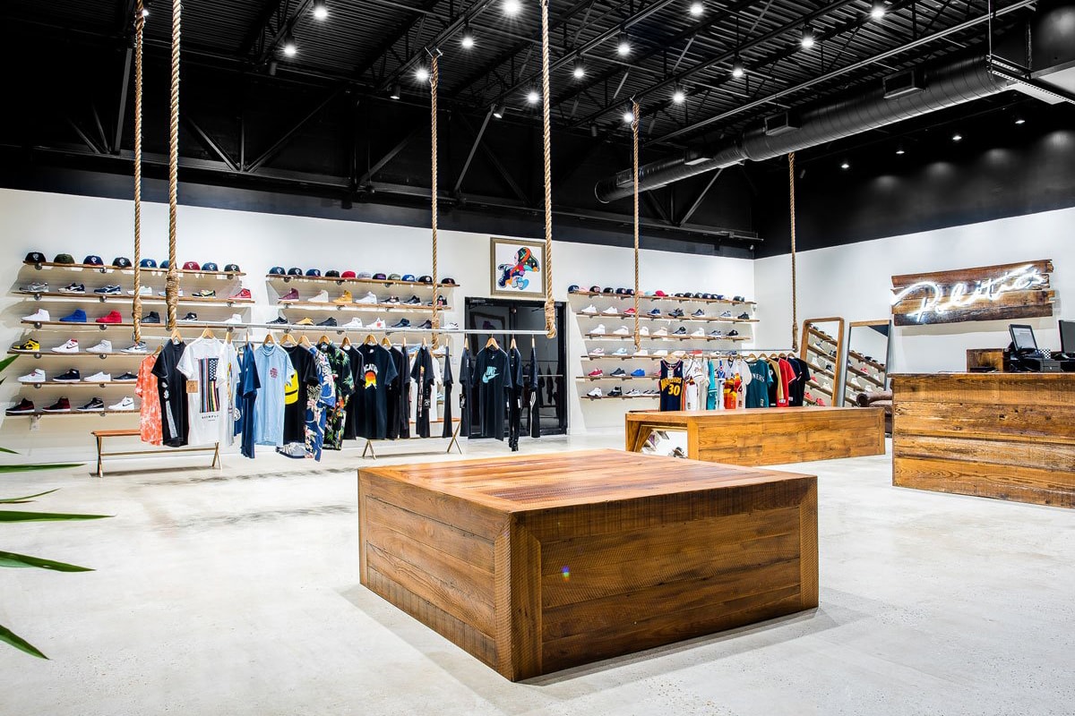 sneaker politics 2019 summer boutique footwear  store inside storefront retail dallas texas sneakers shoes footwear