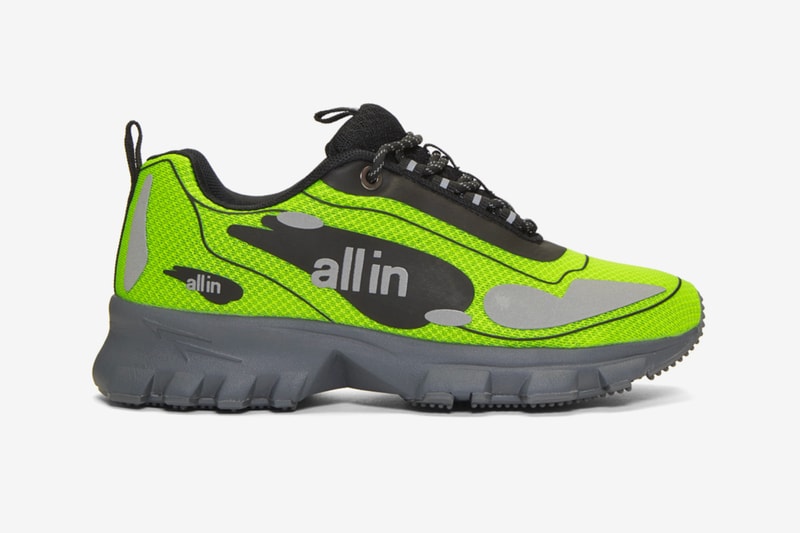 SSENSE Exclusive all in Capsule Release Tennis Astro Sneakers Yiddish Winter Puffy Winter Half Zip Pullover Hoodie T shirt Highlighter Neon Orange Yellow