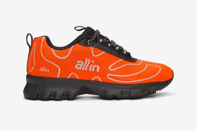 SSENSE Exclusive all in Capsule Release Tennis Astro Sneakers Yiddish Winter Puffy Winter Half Zip Pullover Hoodie T shirt Highlighter Neon Orange Yellow