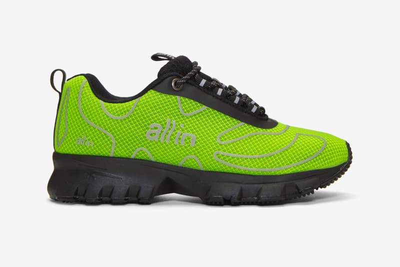 SSENSE Exclusive all in Capsule Release Tennis Astro Sneakers Yiddish Winter Puffy Winter Half Zip Pullover Hoodie T shirt Highlighter Neon Orange Yellow