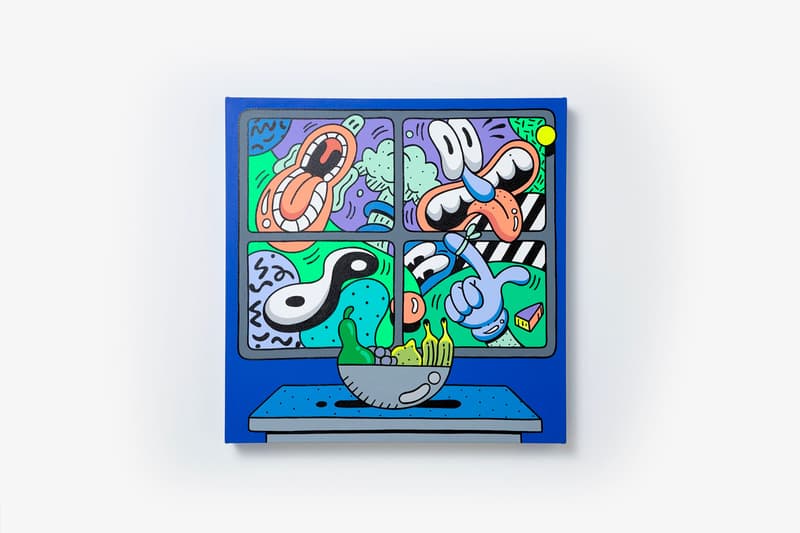 Steven Harrington 'Magic Hour' Exhibition artworks pop art exhibition california paintings LA los angeles sketches pencil pen-to-paper nike sportswear partnership collaboration