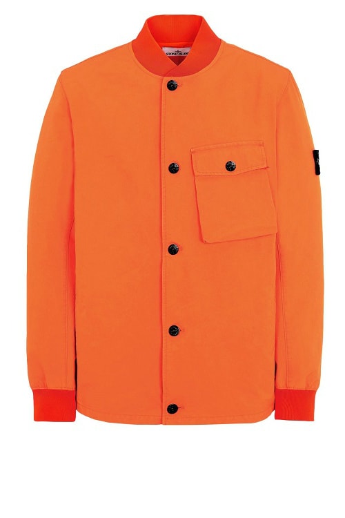 stone island ss19 spring summer 2019 fluo orange jacket jackets outerwear buy march info details cost price light soft shell r david bomber hooded blouson