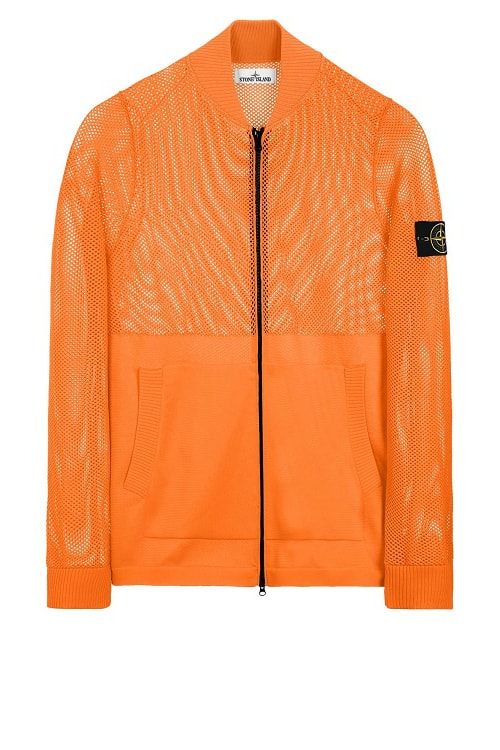 stone island ss19 spring summer 2019 fluo orange jacket jackets outerwear buy march info details cost price light soft shell r david bomber hooded blouson