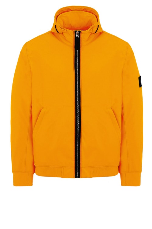 stone island ss19 spring summer 2019 fluo orange jacket jackets outerwear buy march info details cost price light soft shell r david bomber hooded blouson