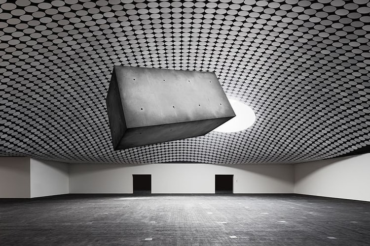 Studio Drift Suspends Giant Concrete Sculpture at Helsinki Exhibition