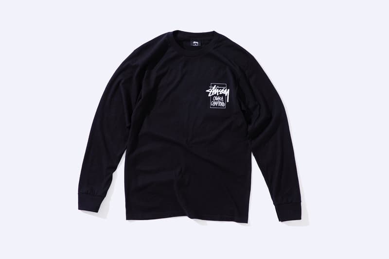 Stüssy Relaunches Osaka Store, Exclusive Capsule collection special minami shop location hat tee shirt graphic special renewal reopening