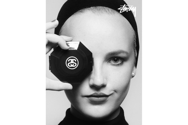 Stüssy Spring 2019 Chanel Parody Campaign Shirt tee graphic theo sion video logo print advertisement perfume karl lagerfeld parody tribute