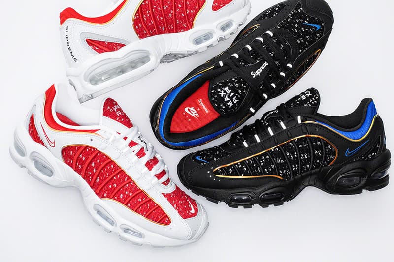 Supreme x Nike Air Tailwind IV Running Cap Release Date dry fit sneakers footwear trainers running 