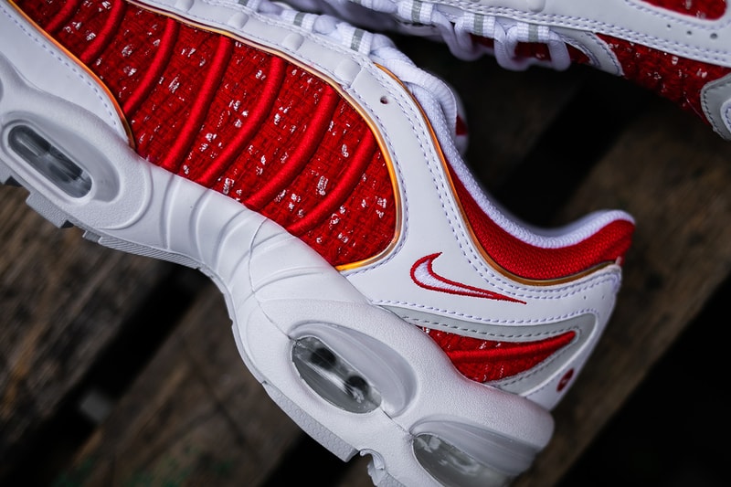 First Look At The Supreme x Nike Air Max Tailwind 4 Red White