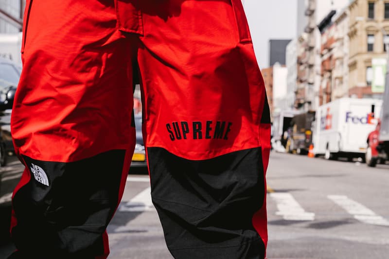 Supreme x The North Face SS19 Drop Street Style collaboration release date info buy on foot body worn scent