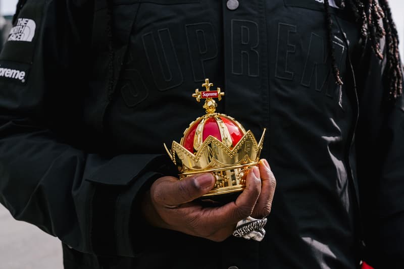 Supreme x The North Face SS19 Drop Street Style collaboration release date info buy on foot body worn scent