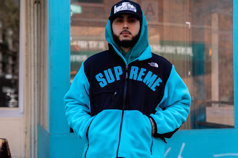 Supreme x The North Face SS19 Drop Street Style collaboration release date info buy on foot body worn scent