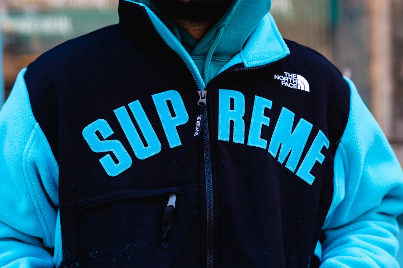 Supreme x The North Face SS19 Drop Street Style collaboration release date info buy on foot body worn scent