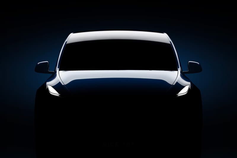 Tesla Model Y Teaser Easter Egg Nice Try Hidden Message Marketing electric vehicle automotive cars SUV Elon Musk