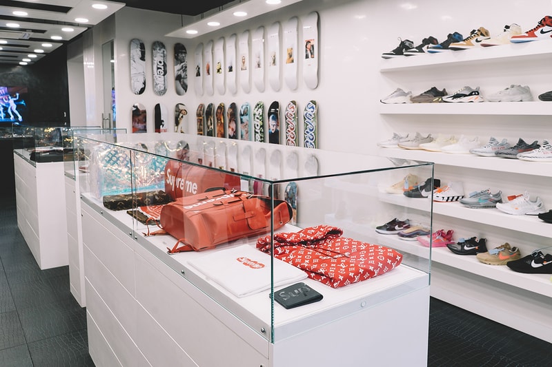 The Collection Supreme Louis Vuitton Consignment Store Info Resell High-end Fashion Clothing The North Face Rare Exclusive Items London Soho Brewer Street Virgil Abloh Collab Collaborations