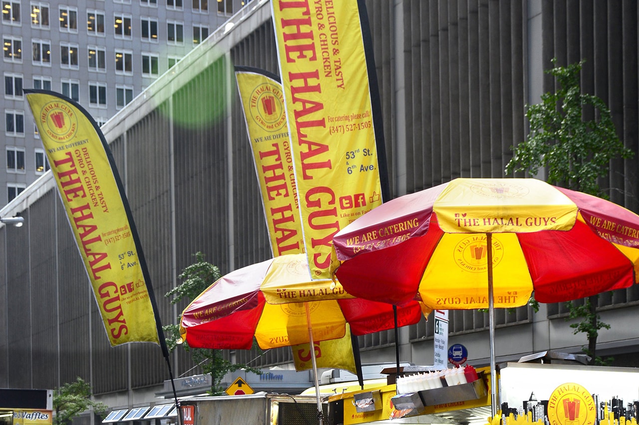 The Halal Guys Leciester Square London Opening New York Staple Fast Feed Chicken Beef Falafel Gyros Platters Baba Ganoush Baklava 