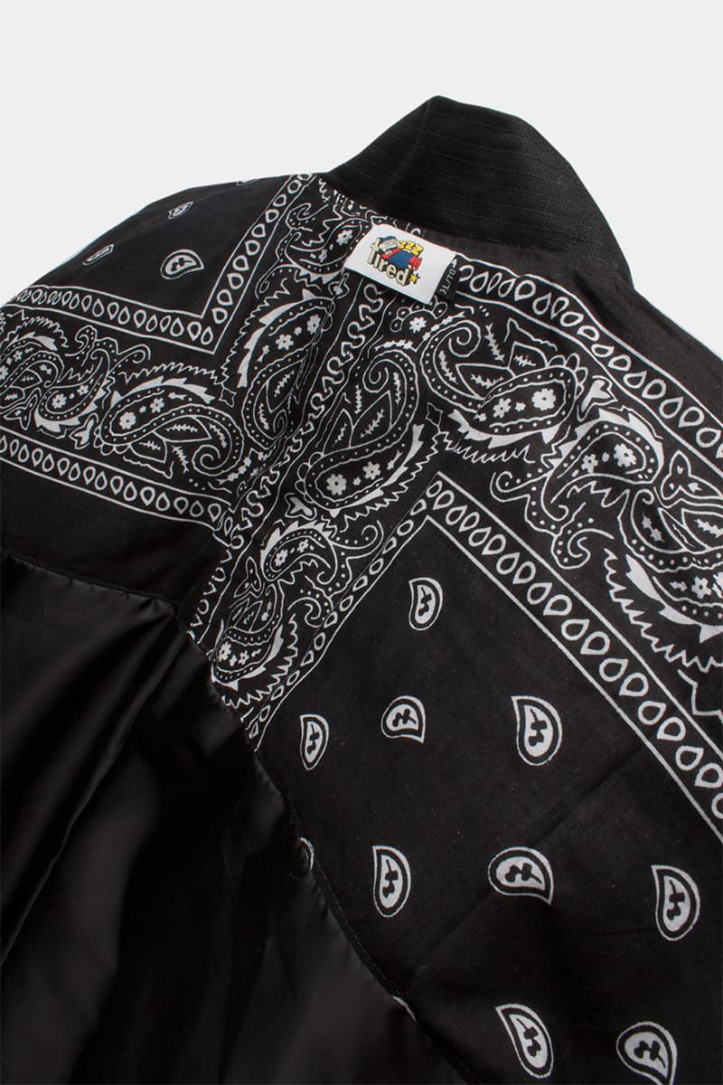 Tired Lab Spring/Summer 2019 Capsule Collection Waley Gao entrop reversible padded jacket patchwork bandana phase vest olive black mechanics cropped jacket contrast patch pant zip patch pant dislocated patchwork pant patchwork button up shirt embroidered logo tee toronto canada menswear