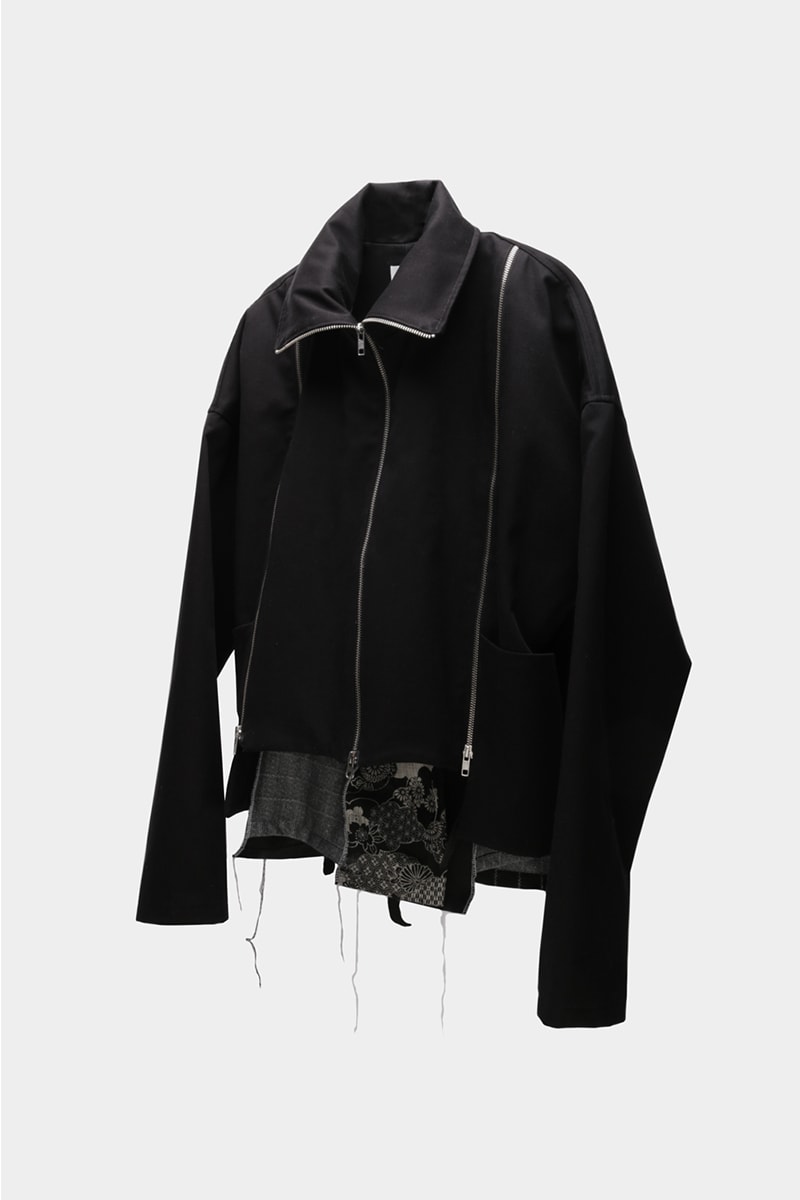 Tired Lab Spring/Summer 2019 Capsule Collection Waley Gao entrop reversible padded jacket patchwork bandana phase vest olive black mechanics cropped jacket contrast patch pant zip patch pant dislocated patchwork pant patchwork button up shirt embroidered logo tee toronto canada menswear