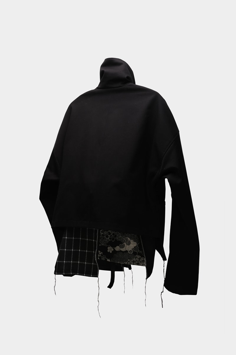 Tired Lab Spring/Summer 2019 Capsule Collection Waley Gao entrop reversible padded jacket patchwork bandana phase vest olive black mechanics cropped jacket contrast patch pant zip patch pant dislocated patchwork pant patchwork button up shirt embroidered logo tee toronto canada menswear