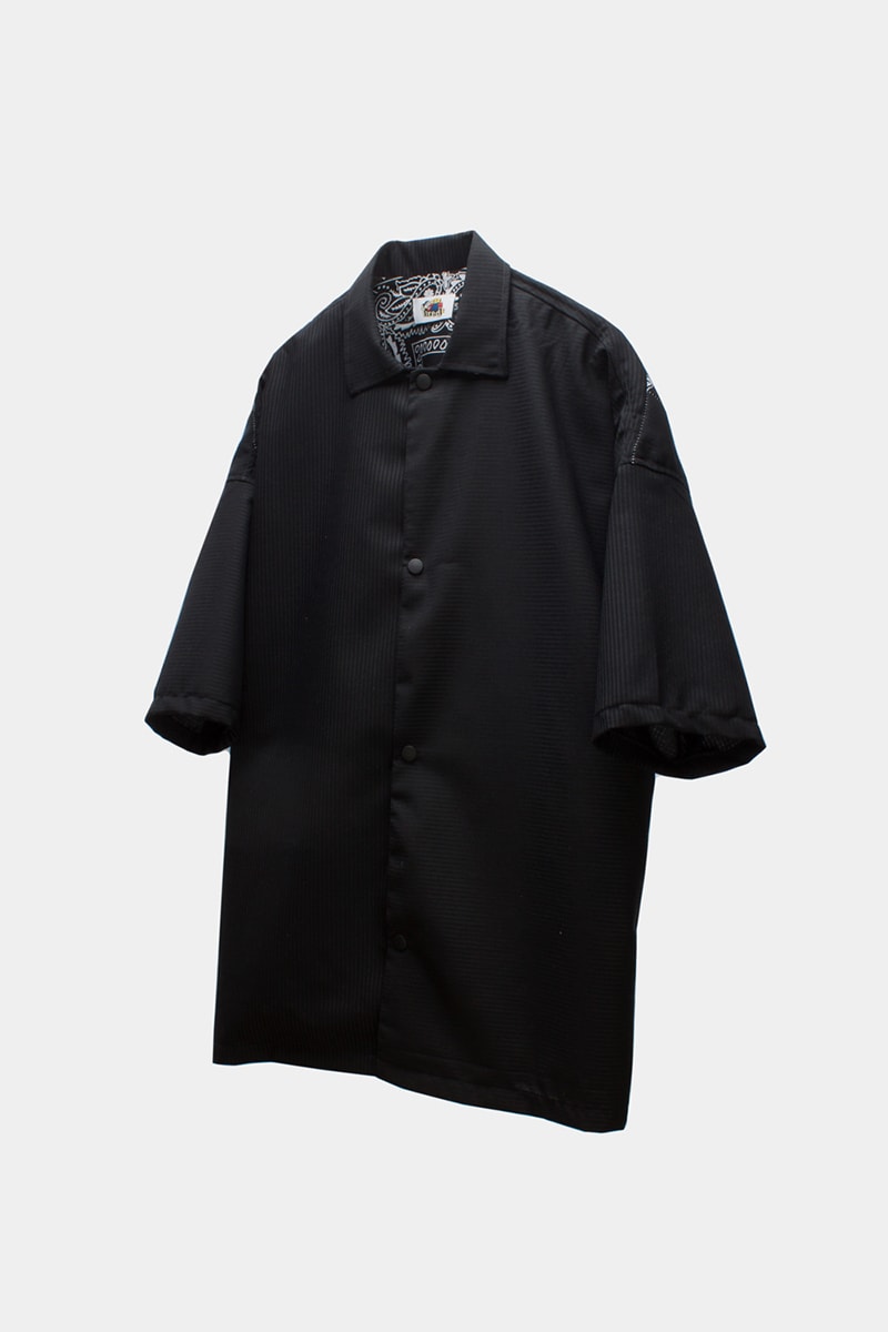 Tired Lab Spring/Summer 2019 Capsule Collection Waley Gao entrop reversible padded jacket patchwork bandana phase vest olive black mechanics cropped jacket contrast patch pant zip patch pant dislocated patchwork pant patchwork button up shirt embroidered logo tee toronto canada menswear