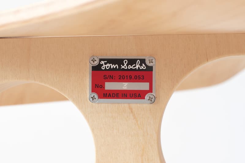 tom sachs shop chair release furniture design