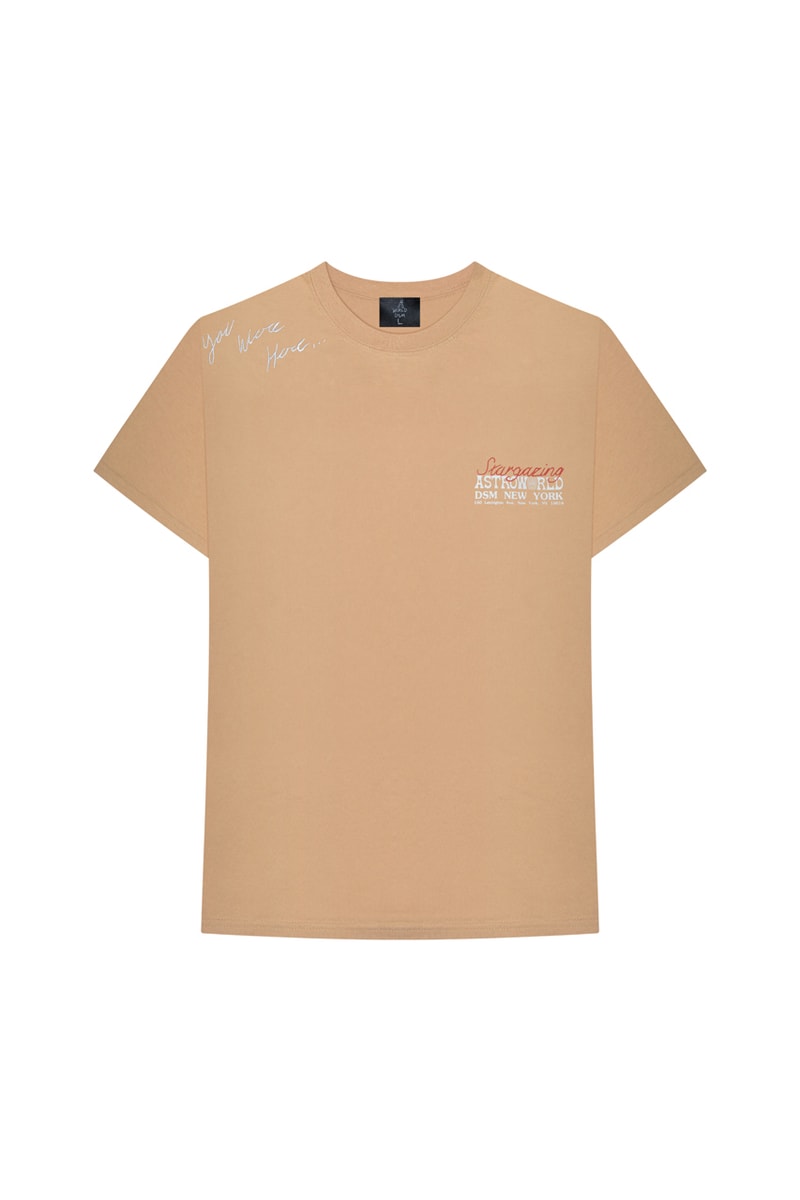 travis scott dover street market astroworld wish you were here tour new york brooklyn pop up shop merch available buy raffle launch store