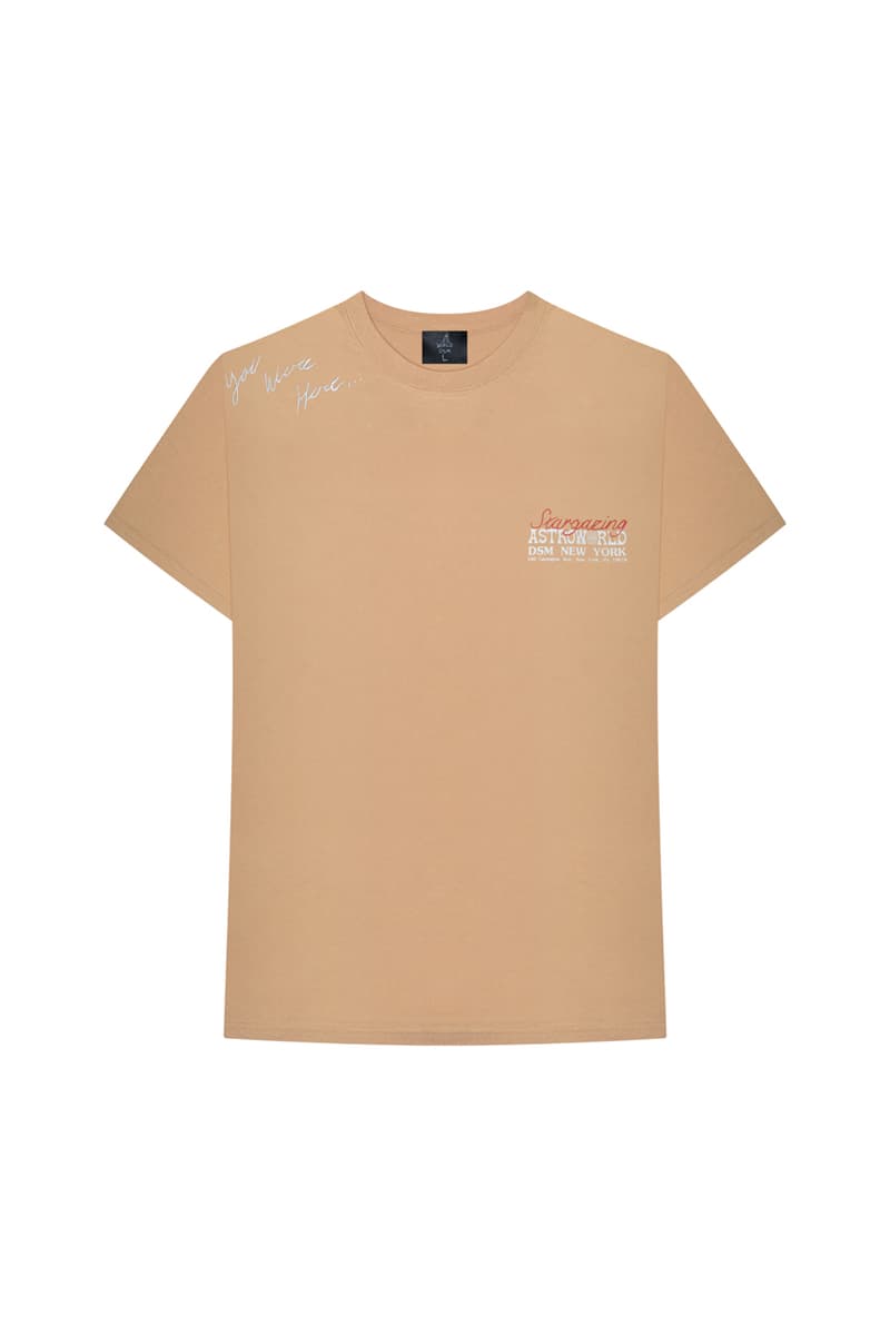 travis scott dover street market astroworld wish you were here tour new york brooklyn pop up shop merch available buy raffle launch store