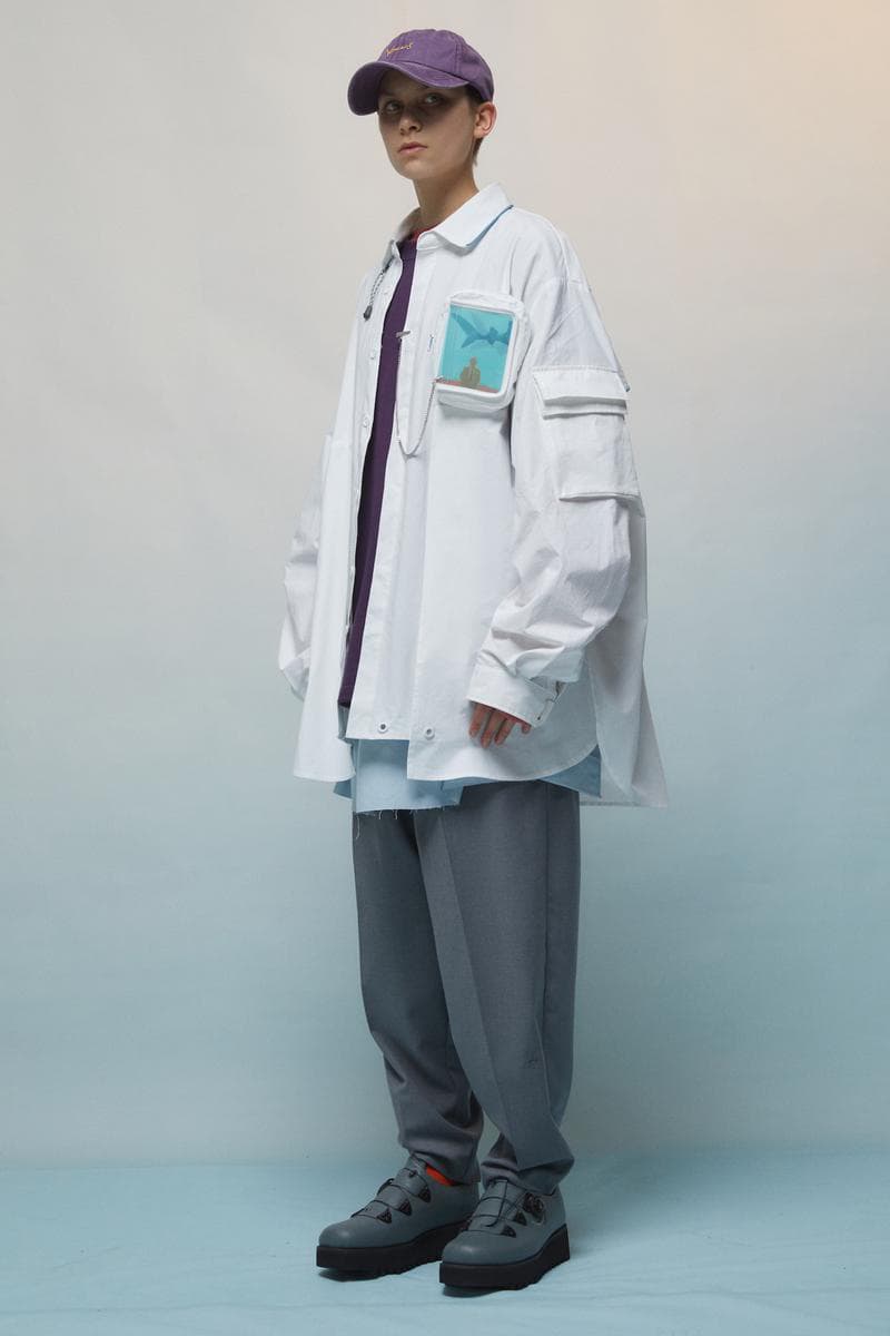 UMAMIISM Spring/Summer 2019 Collection Lookbook maximalist fashion menswear womenswear unisex oversized functional pockets shirting tailored japan brand patti smith john lennon yoko ono 