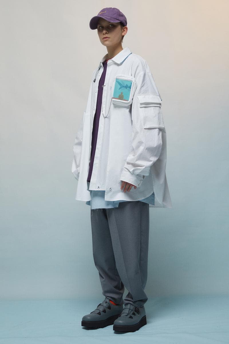 UMAMIISM Spring/Summer 2019 Collection Lookbook maximalist fashion menswear womenswear unisex oversized functional pockets shirting tailored japan brand patti smith john lennon yoko ono