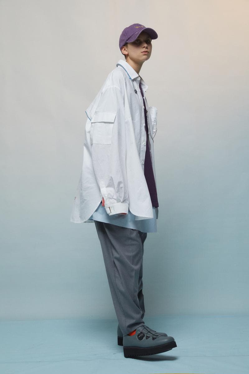 UMAMIISM Spring/Summer 2019 Collection Lookbook maximalist fashion menswear womenswear unisex oversized functional pockets shirting tailored japan brand patti smith john lennon yoko ono 