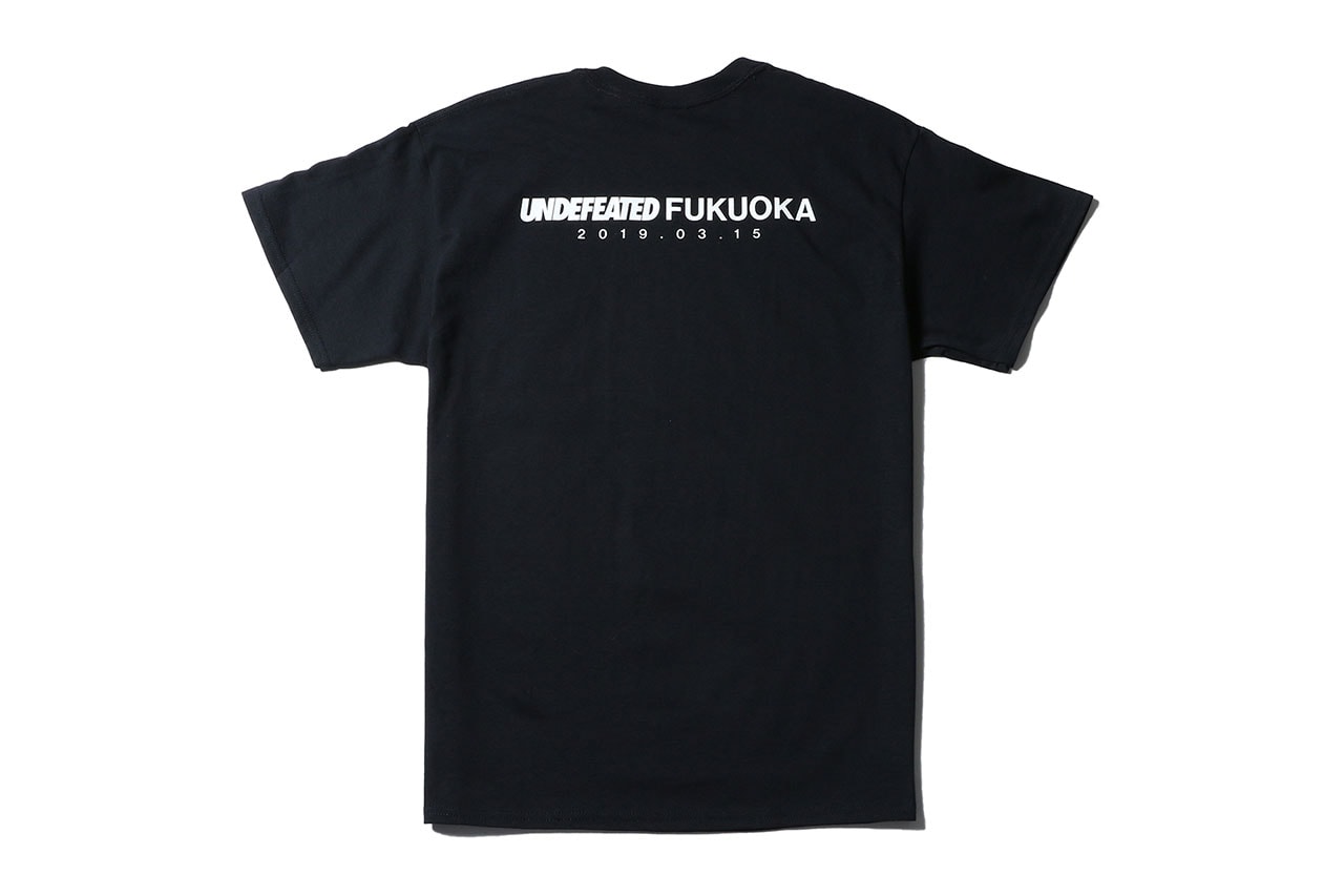 UNDEFEATED Fukuoka Parco Store Opening Capsule release date drop info exclusive tee shirt logo baseball bat