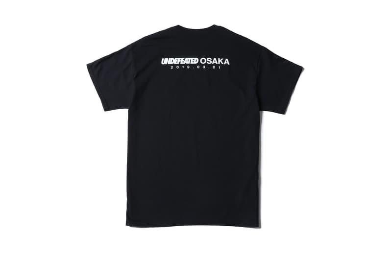 UNDEFEATED Osaka Flagship Exclusive Merch james bond japan long sleeve t-shirt black red