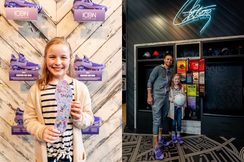 Under Armour icon steph curry 6 international womens day purple orchid riley morrison 9 year old sneaker release