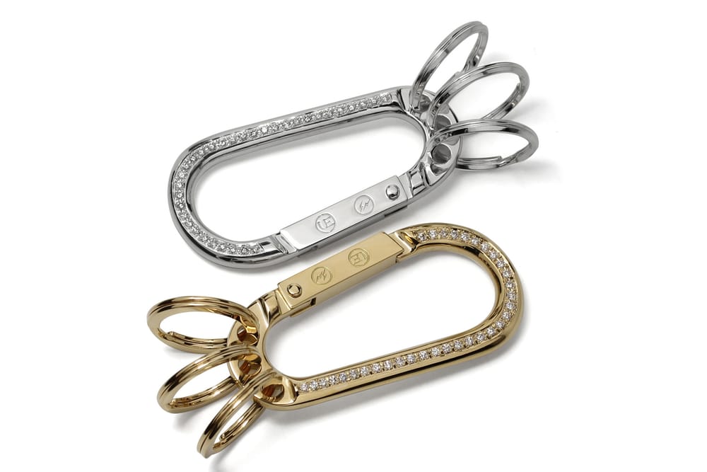 uniform experiment 18-Karat Gold Diamond Carabiner