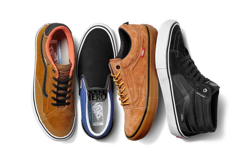 Antihero x Vans Pro Collection John Cardiel Chris Pfanner Jeff Grosso Tony Trujillo sports skateboarding skate shoes sneakers 