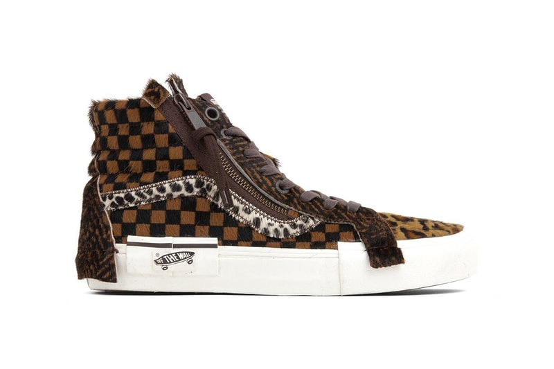 Vans Vault LX Pony Hair Pack SK8-Hi Slip On Old Skool Checkerboard Fuzzy Mismatched Animal Prints Badge Removed Lateral Heel Placement Design 2019 Spring Summer SS19 