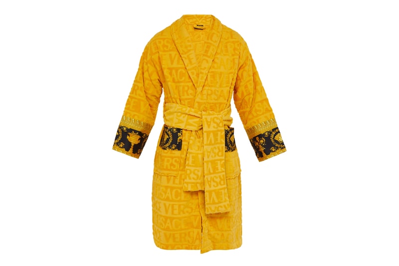 Versace I Love Baroque Bathrobe Release Navy Gold White Medusa