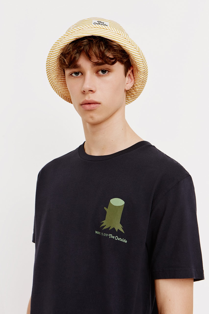 Wood Wood Mid Season SS19 Spring Summer 2019 Collection Lookbook Drop The Outside Theme Reworked Alvaro Shirt T-Shirt Bucket Hat Stripes Colorful Graphic Logo Drawings 