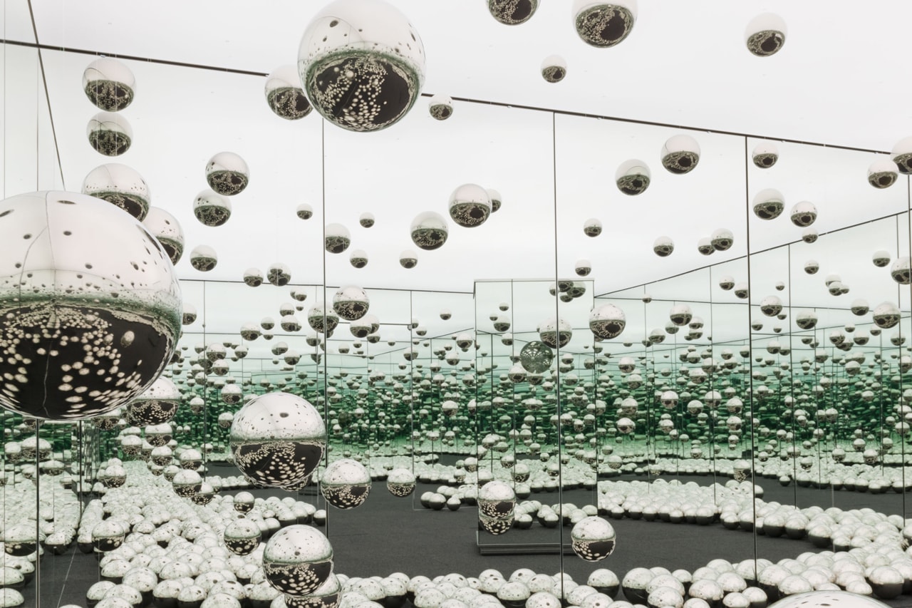 yayoi kusama all about love speaks forever fosun foundation shanghai china infinity mirror room