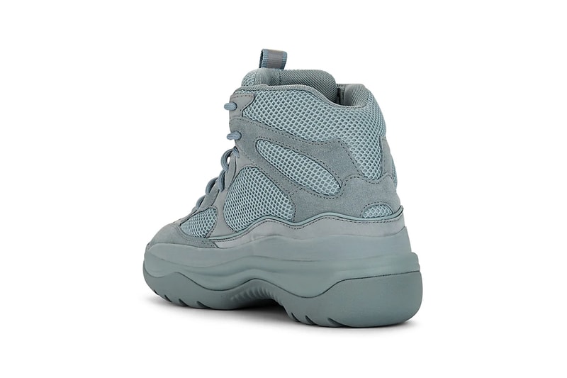 yeezy mixed material boots house blue wakame green colorways release barneys 
