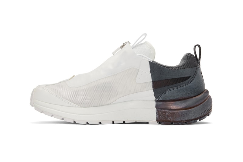 11 by boris bidjan saberi salomon low top sneakers release handpainted hand painted hand dipped colorblocked black white shoes ssense 