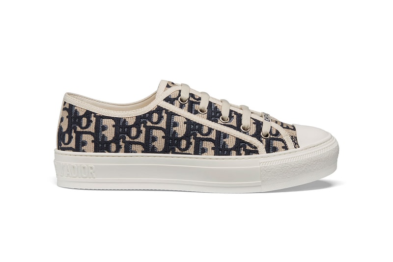 Dior "Walk'n'Dior" Customizable Low-Top Sneakers abcdior oblique logo print ss19 spring summer 2019 canvas kim jones menswear womenswear unisex 