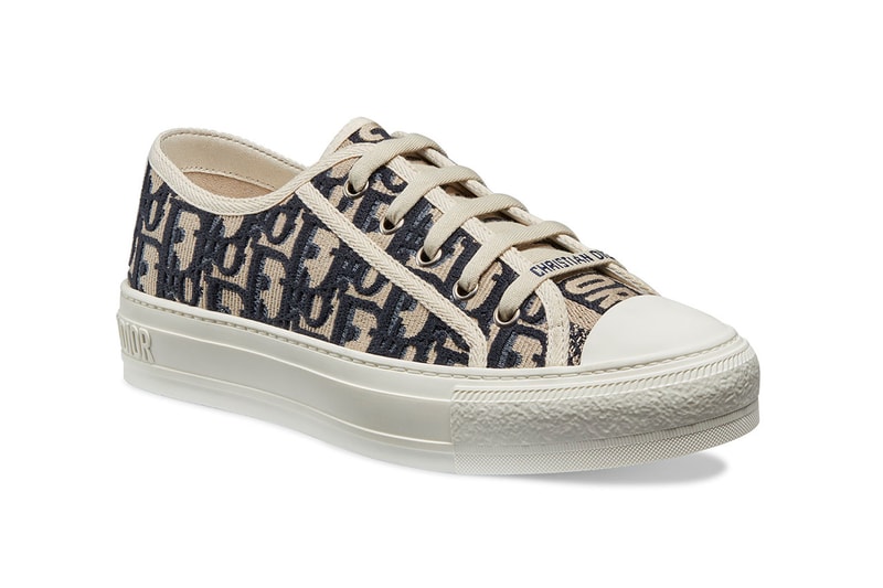 Dior "Walk'n'Dior" Customizable Low-Top Sneakers abcdior oblique logo print ss19 spring summer 2019 canvas kim jones menswear womenswear unisex 