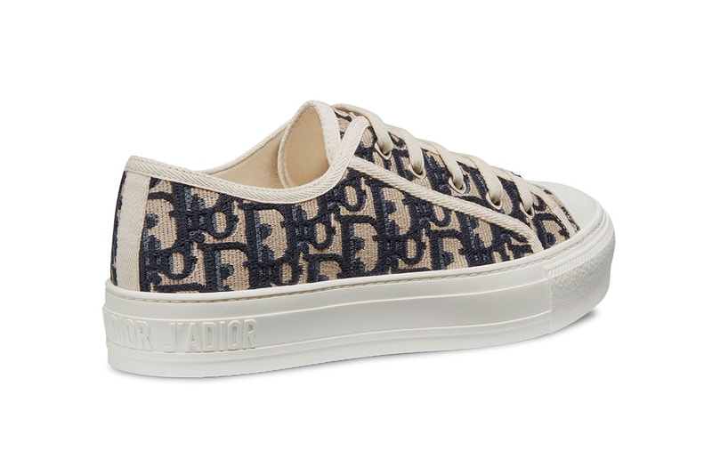 Dior "Walk'n'Dior" Customizable Low-Top Sneakers abcdior oblique logo print ss19 spring summer 2019 canvas kim jones menswear womenswear unisex 
