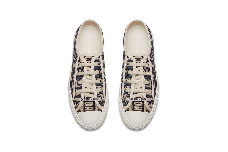 Dior "Walk'n'Dior" Customizable Low-Top Sneakers abcdior oblique logo print ss19 spring summer 2019 canvas kim jones menswear womenswear unisex 