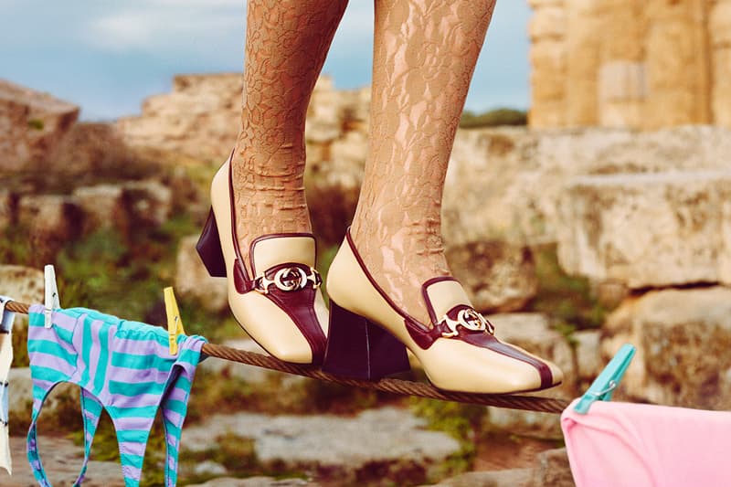 Gucci Pre Fall 2019 Campaign Bohemian Selinunte Archaeological Park Sicily 7th century BC Temple of Hera Creative Director Alessandro Michele Venice Beach Stereotypes hardcore punks rollerbladers bodybuilders surfers App Augmented Reality AR Advertising User Experience