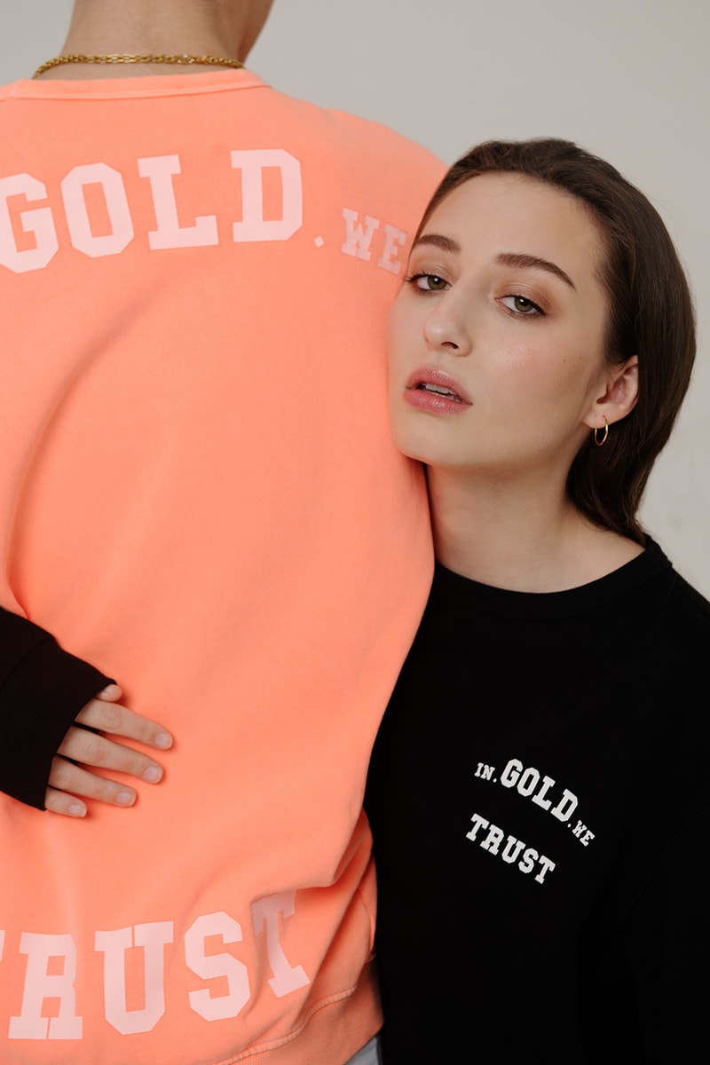 In Gold We Trust Drop Fluid Summer Collection Pastel lookbook
