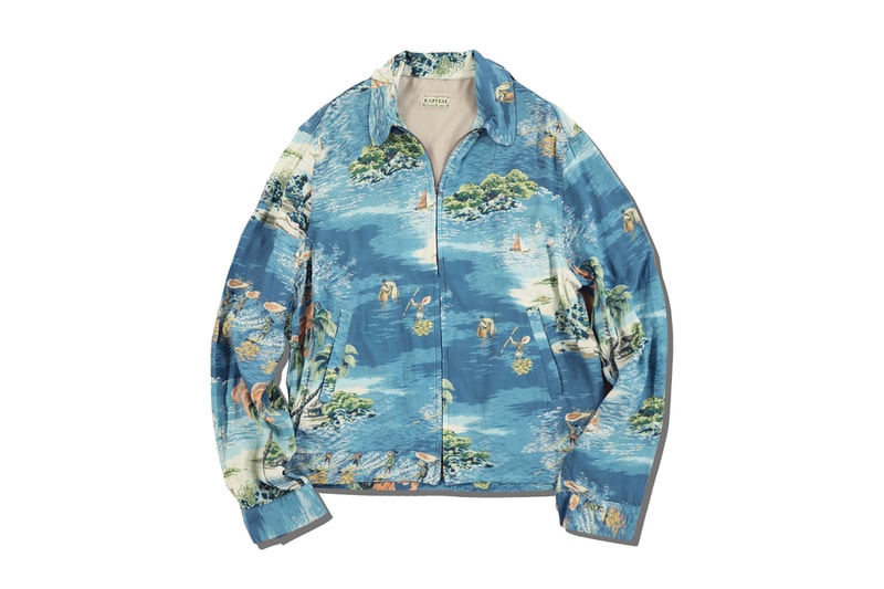 Kapital Kamehame Hareyon Doryzler Jacket Release Info accessories web store drop date pricing blue emerald Hawaii reference 