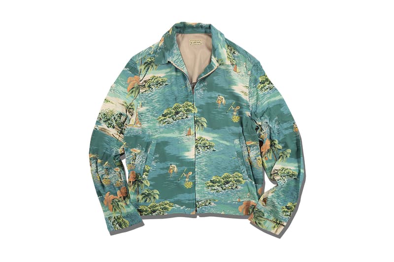 Kapital Kamehame Hareyon Doryzler Jacket Release Info accessories web store drop date pricing blue emerald Hawaii reference